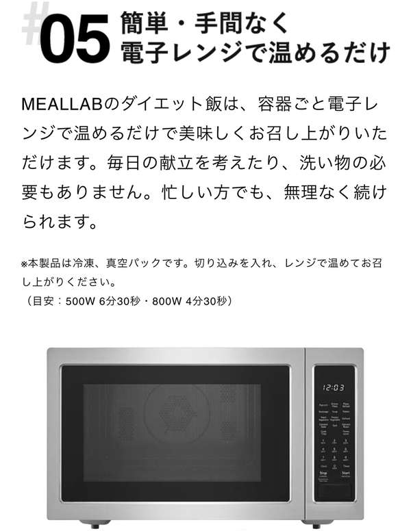 MEALLAB DELIVERY（ミールラボ）のサービス