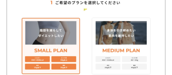 STEP１：プランを選択する
