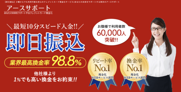 【アースサポート クレジットカード現金化】換金率や入金スピード、利用者口コミなどの最新情報を紹介します