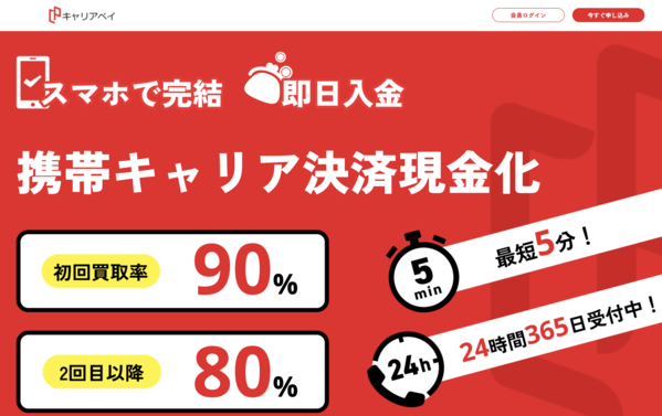 【キャリアペイ クレジットカード現金化】換金率や入金スピード、利用者口コミなどの最新情報を紹介します